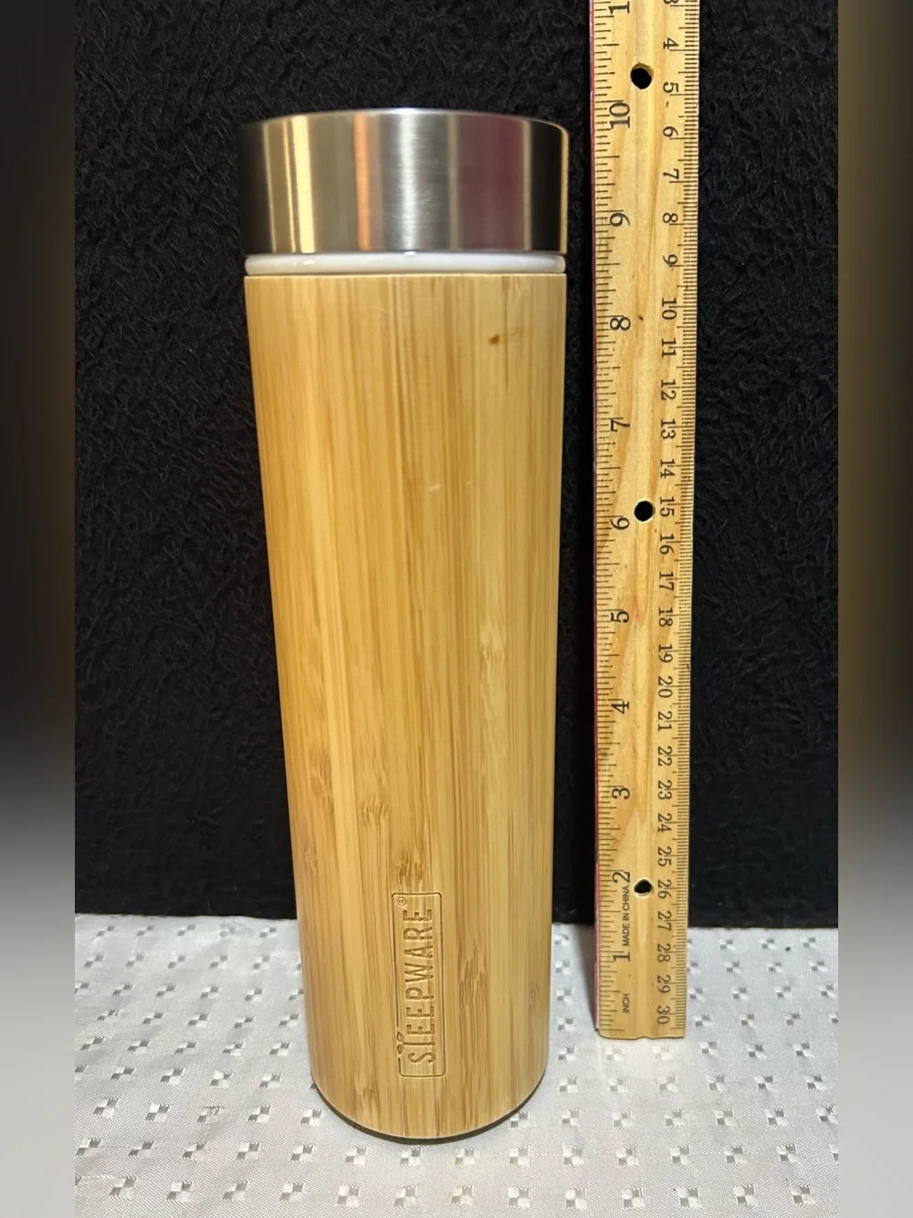 Steepware BambooTea Steeper 17oz Tumbler with Tea Infuser and Strainer